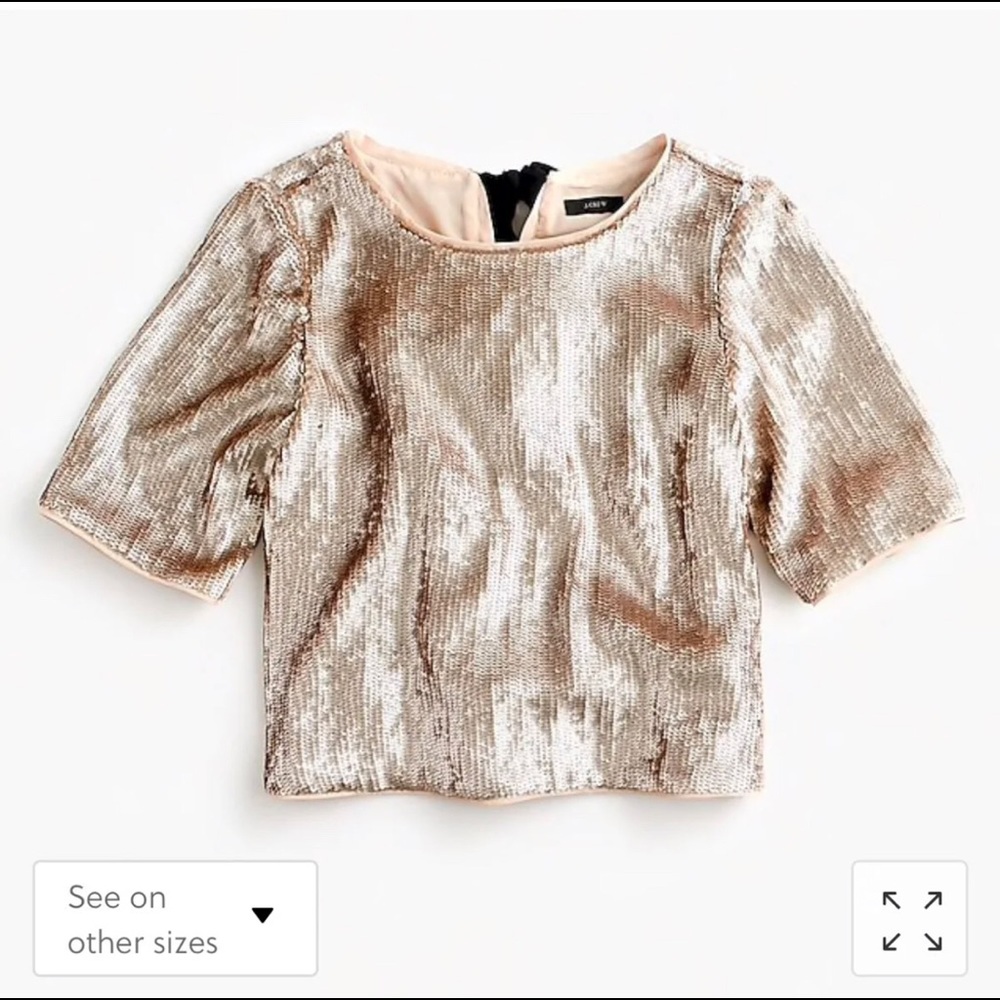 J. Crew cropped sequins